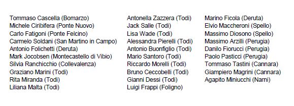 Artist List in Umbria